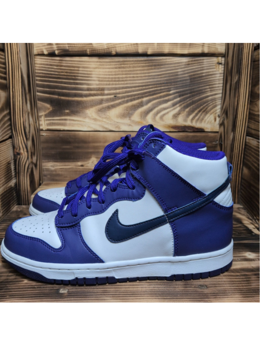 Nike Dunk High Top Court Purple White Black Youth Shoes Size 7Y DH9751-100
